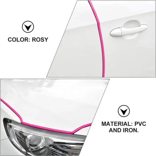 Miniatura 6 de Sewroro Protector de puerta de coche en forma de U flexible para puerta de coche, tira de sellado de puerta de coche, guardias de puerta