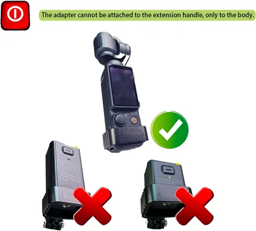 Miniatura 4 de Pocket3 Aluminum Adapter Mount for DJI Osmo Pocket 3 Camera Expansion Accessories 1/4'' Thread Connect Tripod Head Strap Bike Clamp Extension Rod