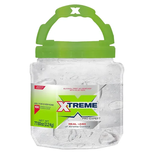 Miniatura 11 de Gel de peinado Xtreme Pro-Expert transparente, sin alcohol, control extremo de 24 horas con aloe vera, frasco de 35.27 oz (paquete de 6)