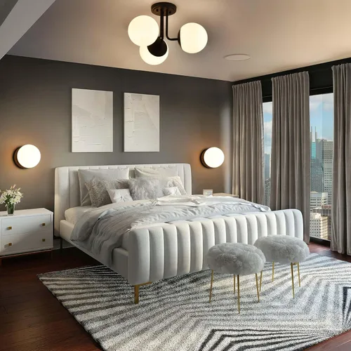 Miniatura 6 de Apliques de pared, 1 lámpara moderna de globo en negro mate, lámpara de pared para dormitorio, baño, sala de estar y pasillo, iluminación