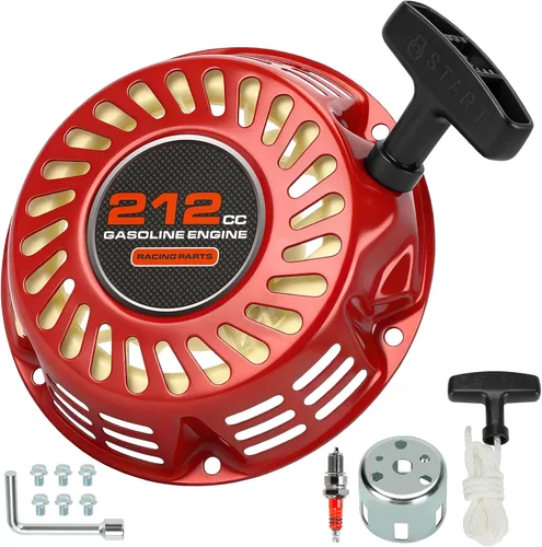Miniatura 10 de HIAORS Conjunto de Arranque de Retroceso con Tirador de 212cc de Repuesto para Motor Predator 196cc 5.5HP 6.5HP Coleman Mini Bike CT200U BT200X Baja