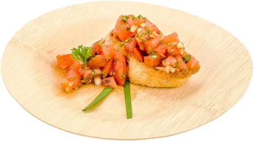 Restaurantware Platos de hoja de bambú de 7 pulgadas, 100 platos de bambú desechables, platos de bambú sostenibles y resistentes para fiestas,