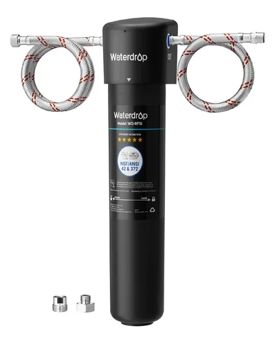 Waterdrop 15UA - Sistema de filtro de agua para debajo del fregadero, 2 años, reduce el plomo, el cloro, el mal sabor y el olor, filtro de agua para