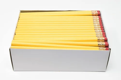 Miniatura 20 de Pencil Guy Lápices redondos en blanco Crema 144 a una caja: No afilados