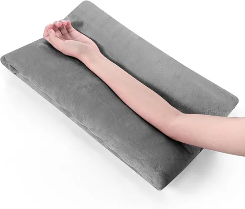Miniatura 7 de Soaoo Almohadas de brazo para adultos, alivio del dolor de brazo roto después de la cirugía, soporte de descanso suave, almohada para lesiones