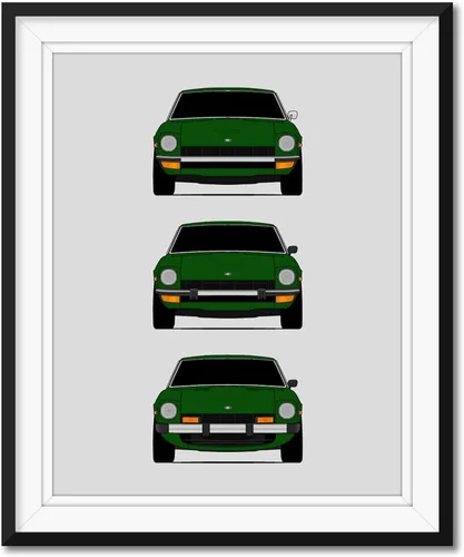 Miniatura 8 de Custom Car Posters Póster hecho a mano compatible con Datsun 240Z 260Z 280Z, generaciones e impresión de Datsun S30/Nissan S30 (Nissan Fairlady Z)