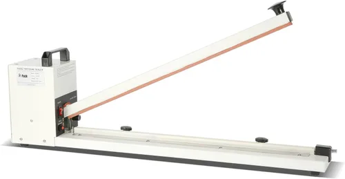Sellador térmico por impulso con barra de sellado, máquina de sellado y corte de bolsas de alta resistencia, ancho de sellado de 0.315 pulgadas, 1