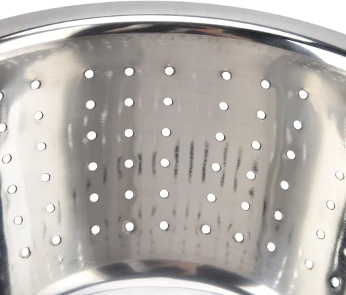 Miniatura 7 de Colador microporoso de acero inoxidable, cesta de lavado de verduras 304 Colador de cocina de acero inoxidable Escurridor de cuenco de metal
