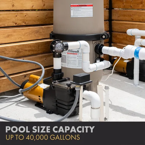 Miniatura 2 de XtremepowerUS Bomba de piscina de velocidad variable 1HP para piscina sobre el suelo y spa 230 V 2 "adaptador de montaje NPT incluido 6,660 GPH