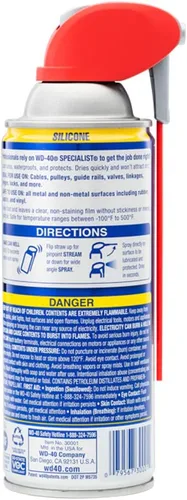 Miniatura 6 de WD-40 Specialist Spray de Grasa de Litio Blanco con Smart Straw que Pulveriza de 2 Formas, 10 OZ [Paquete de 6] & WD-40 Specialist Lubricante