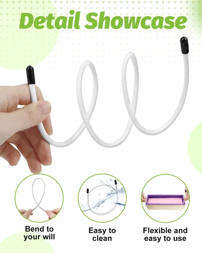 Miniatura 2 de UCEC Paquete de 2 herramientas de fabricación de jabón, alambre flexible para colgar suministros de fabricación de jabón en frío, herramienta