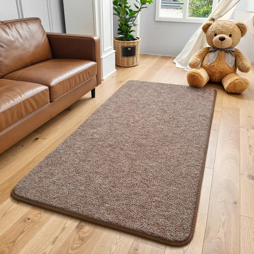 Miniatura 27 de Keeko Alfombras de área de 4 x 6 pies para sala de estar, alfombra suave y moderna de espuma viscoelástica para dormitorio, alfombra