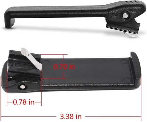 Miniatura 5 de Clip de cinturón para radios bidireccionales Motorola PMNN4251 NNTN4497 NNTN4970 CP200D CP200 CP180 CP150 CP140 CP360 CP380 GP3688 EP450 PR400