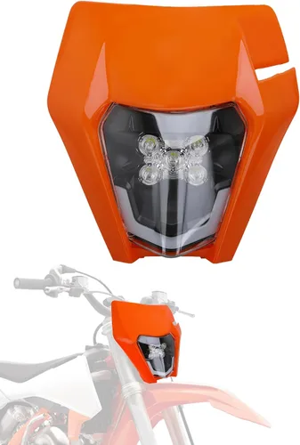 Miniatura 7 de JFG RACING - Kit de faro delantero LED universal para la mayoría de motocicletas, motocross, enduros, minimotos, supermotos CR CRF XR YZ YZF XC XCF