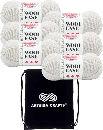 Miniatura 34 de Lion Brand Wool Ease Canyon Sunset 620-003 (3-Skeins - Mismo Lote de Tinta) Estambre Medio #4 Acrílico, Hilo de Lana para Crochet y Tejido con Bolsa