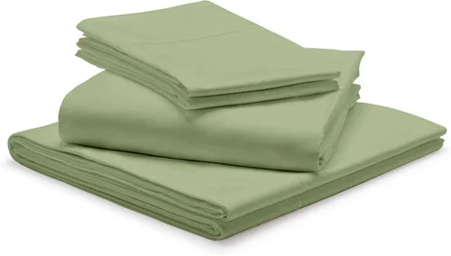 Miniatura 9 de 1000-Thread Count 100% Egyptian Cotton Twin Sheet Set, Soft Breathable Sateen Weave Long Staple Cotton, 1000-TC Pure Cotton, Fits Mattress 15" Deep