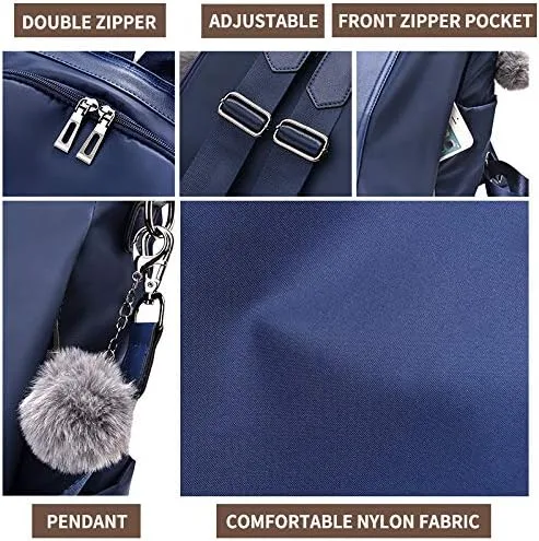 Miniatura 5 de Mochila impermeable liviana de nailon antirrobo para mujer