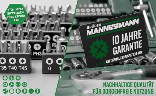 Miniatura 4 de Mannesmann Brüder - Juego de enchufes (130 piezas) M29166