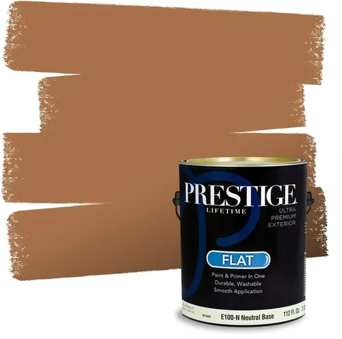Miniatura 178 de PRESTIGE Pintura exterior e imprimación en uno, bronceado Aberdeen, plano, 1 galón