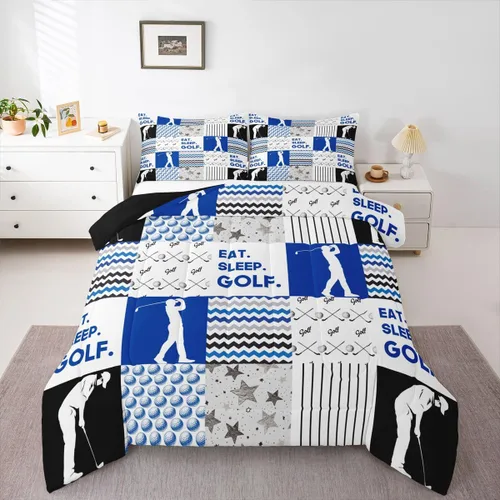 Miniatura 17 de Erosebridal Juego de ropa de cama de baloncesto tamaño individual para niños, juego de edredón deportivo para cancha de baloncesto, edredón marrón