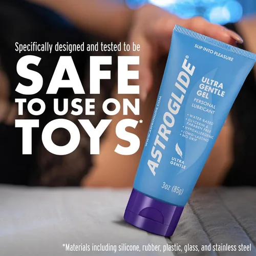 Miniatura 3 de Astroglide Lubricante a base de agua (3 onzas), lubricante personal de gel ultra suave, hipoalergénico, sin parabenos ni glicerina, lubricante