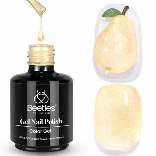 Miniatura 629 de Beetles - Esmalte de uñas de gel marrón – 0.5 onzas líquidas de esmalte de gel marrón oscuro, lámpara LED UV para uñas, regalo de manicura para I