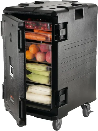 VEVOR Portador de bandejas de alimentos aislado, Caja caliente de 127 Qt para catering, Portador de caja de alimentos LLDPE con hebillas dobles,