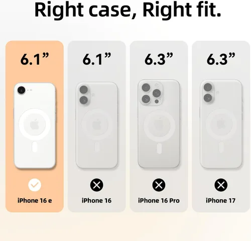 Miniatura 6 de Lumen - Funda para iPhone 16e / iPhone 17e, compatible con Magsafe, funda rígida con protección de cámara para mujeres y niñas, estampado