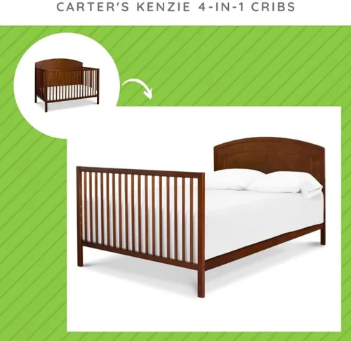 Miniatura 2 de Kit de conversión de tamaño completo Rieles de cama para cunas de Davinci Carter's - (Espresso)