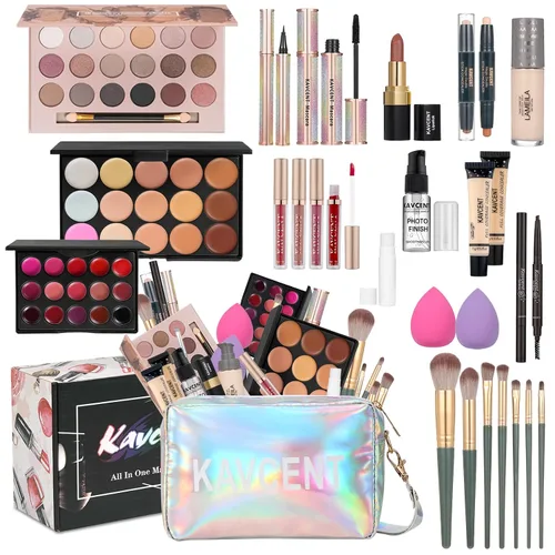 Miniatura 8 de Juego de maquillaje Kit de maquillaje para mujeres Kit completo Juego de maquillaje para adolescentes y mujeres Paleta de sombras de ojos Brillo