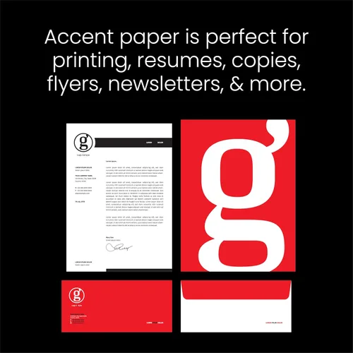 Miniatura 4 de Papel para Impresora Blanco Opaco Accent, 8.5" x 11" 28lb Bond/70lb Text Papel de Copia – 500 Hojas (1 Resma) – Papel Premium para Computadora