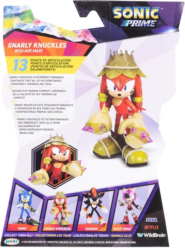 Miniatura 7 de Sonic Prime Figura de acción articulada de 5 pulgadas - Nudillos Gnarly