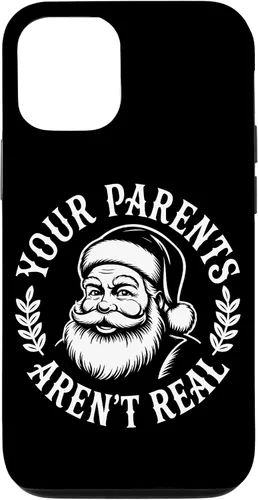 Miniatura 27 de Your Parents Aren’t Real Santa Humor Holiday Festive Cartoon Case for iPhone XR