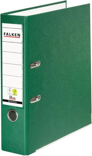 Miniatura 29 de Archivos de plástico originales Falken PP-Color. Fabricado en Alemania. Carpeta de anillos DIN A4 de 2.0 in de color pastel Aqua Carpeta de archivos
