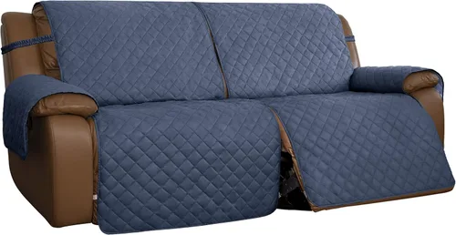 Miniatura 15 de Easy-Going Funda para Sillón Reclinable de Dos Plazas, Funda de Sofá Reversible para Sillón Reclinable Doble, Funda de Sofá Dividida para Cada