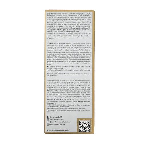 Miniatura 6 de Surya Brasil Henna Cream Golden Blonde - 98 % de ingredientes naturales, vegano, libre de crueldad, ecológico, color de cabello semipermanente
