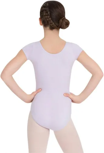 Miniatura 2 de Capezio Leotardo clásico de manga corta para niñas, Negro