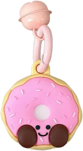 Miniatura 13 de Yatchen Bonita funda de silicona para AirTag 2021 Finder Fun 3D Cartoon Animal Anti Scratch Llavero Tracker Protector Bluetooth (Béisbol, 1 unidad)