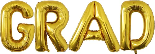 Miniatura 12 de VHUWE Globo dorado de 40 pulgadas con letra B, globos de helio de aluminio del alfabeto de Mylar de gran tamaño para fiesta de cumpleaños