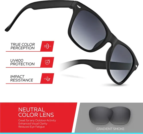 Miniatura 3 de Gafas de sol Retro Rewind para niño, niña, de 3-12 años, gafas de sol para niño resistentes a las roturas, con protección UV400, negro, talla única