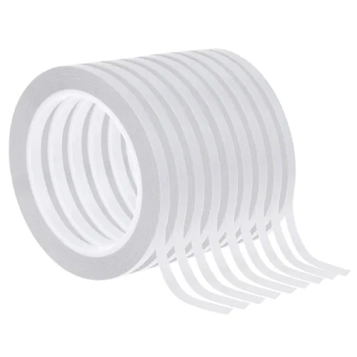 cridoz Cinta adhesiva de doble cara, 9 rollos de cinta adhesiva de doble cara para hacer tarjetas, álbumes de recortes, manualidades y suministros