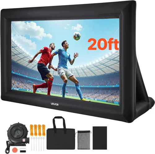 Miniatura 11 de VEVOR Pantalla de Proyector Inflable para Exteriores con Soplador de Aire de 350W Pantalla Inflable de Tela Oxford Pantalla Hinchable para Películas