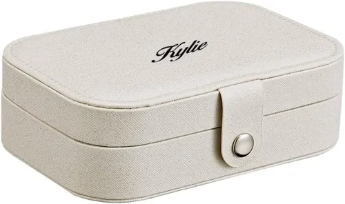 Miniatura 8 de Organizador de joyas de viaje personalizado, caja de joyería, soporte de anillo para joyas, accesorios de viaje para mujeres, organizador de joyas