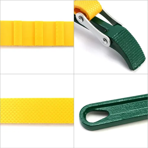 Miniatura 3 de QWORK Llave de correa de cinturón de 9 pulgadas, correa ajustable multiusos para filtro de aceite, llave de abridor de correa con correa ajustable