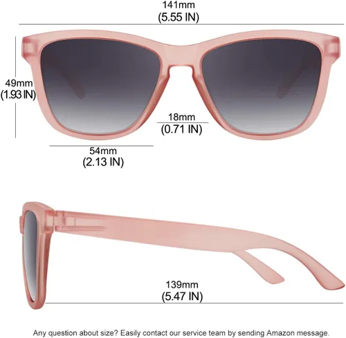 Miniatura 4 de MEETSUN Gafas de sol polarizadas para mujeres y hombres, estilo clásico retro