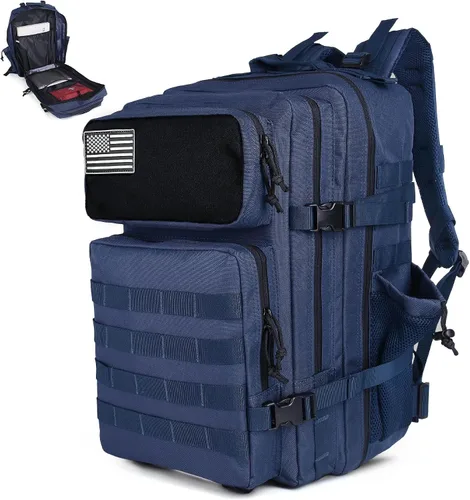 Miniatura 11 de gracedon Mochila Táctica Militar para Hombres y Mujeres, Mochila de Campamento del Ejército, Mochila de Asalto de 45L para Viajes, Senderismo (Negro)
