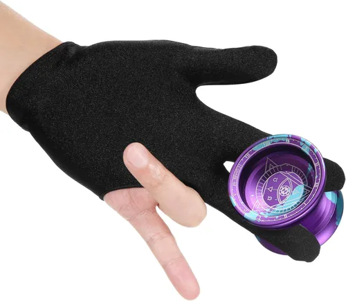 Miniatura 3 de Lixada Yoyo profesional de aluminio competitivo Yoyo Ball Yo Yo regalo con 5 cuerdas de repuesto y guante, ideal para principiantes y para trucos