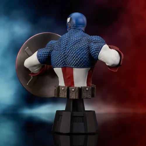 Miniatura 4 de Diamond Select Toys Marvel Comics: Capitán América busto de resina a escala 1:7, multicolor, 6 pulgadas