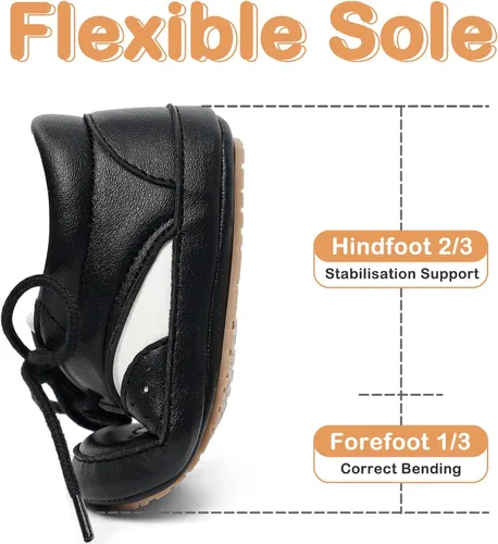 Miniatura 4 de ESTAMICO Zapatos para bebés niños Prewalker PU Sneakers