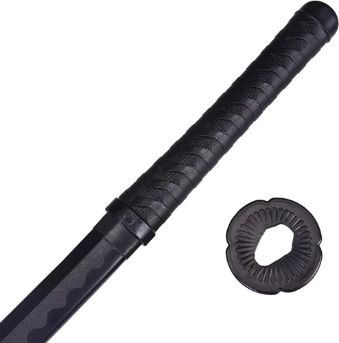 Miniatura 8 de Espada katana japonesa – Hoja negra de polipropileno con Saya, espada de entrenamiento Samurai para cosplay, 40.1 pulgadas